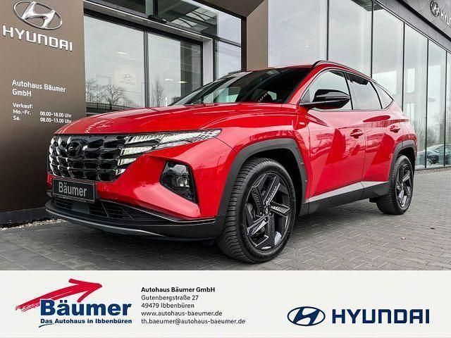 Rot Gebraucht 2023 Hyundai Tucson Blackline SUV | 24.980 € - Bild 1/4