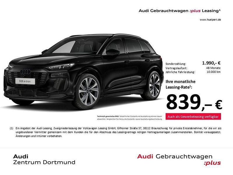 Mythosschwarz metallic Gebraucht 2024 Audi SQ6 e-tron Ambiente SUV | 81.744 € (Fairer Preis) - Bild 1/4