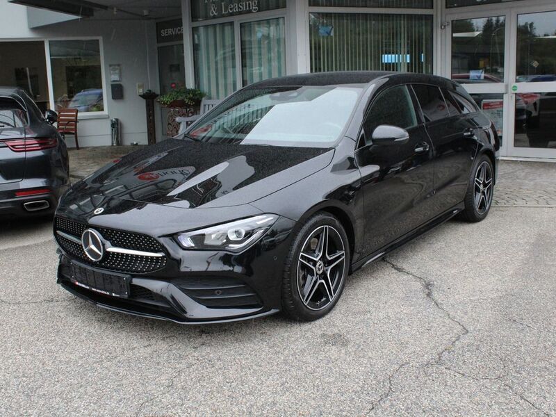 Kosmosschwarz metalliclack Gebraucht 2021 Mercedes CLA250 Shooting Brake AMG line Kombi | 32.990 € (Fairer Preis) - Bild 1/4