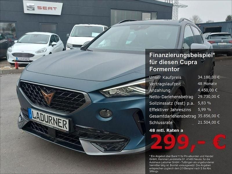 Petrol blau matt Gebraucht 2021 Cupra Formentor VZ SUV | 34.180 € (Etwas zu teuer) - Bild 1/4