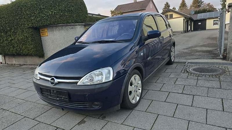 Blau Gebraucht 2003 Opel Corsa Limousine | 1.990 € (Fairer Preis) - Bild 1/4