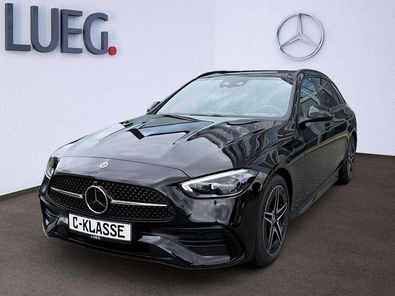 Schwarz Gebraucht 2025 Mercedes C220 AMG line Kombi | 51.900 € - Bild 1/4