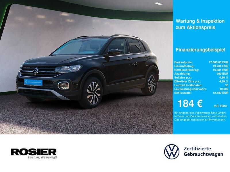 Schwarz Gebraucht 2022 VW T-Cross Active SUV | 17.880 € (Fairer Preis) - Bild 1/4