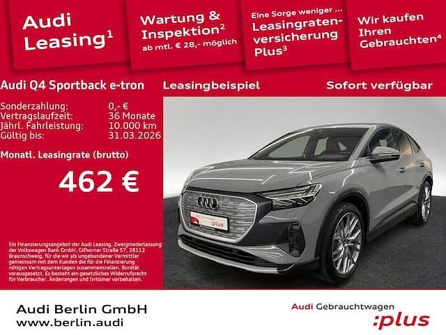 Kieselgrau Gebraucht 2025 Audi Q4 Sportback e-tron Ambiente SUV | 44.000 € - Bild 1/3