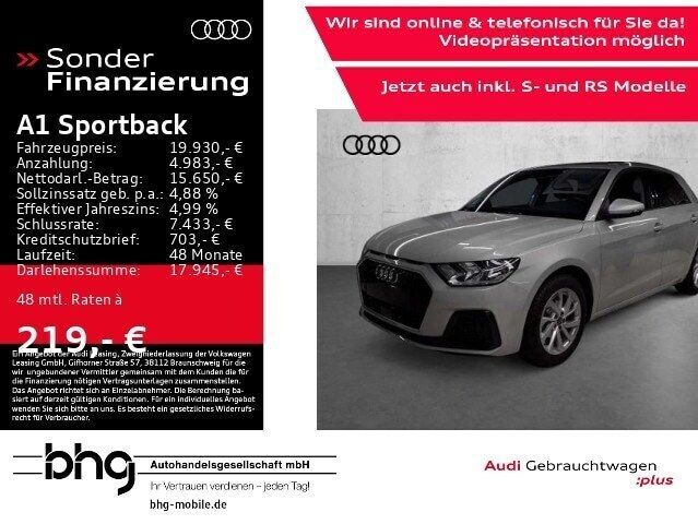 Neu 2024 Audi A1 Sportback Advanced Kleinwagen | 19.930 € (Superpreis) - Bild 1/4