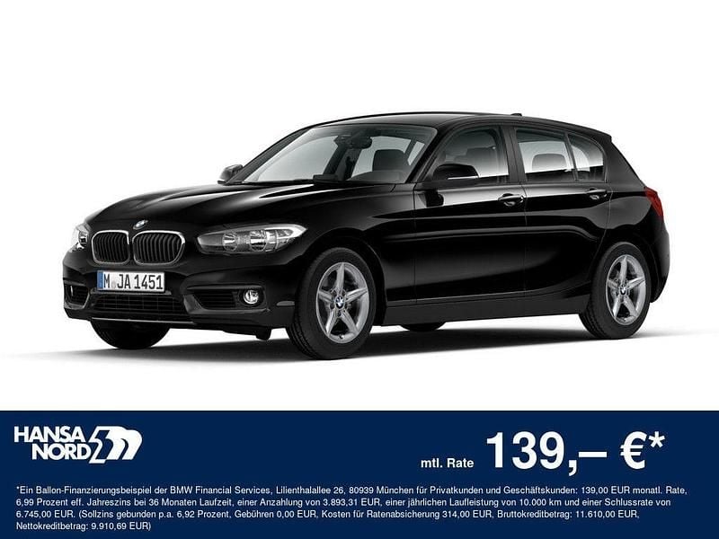 Gebraucht BMW 116 Advantage 109 PS (80 kW) 2017 Schwarz Kleinwagen