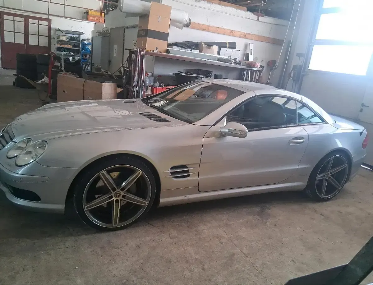 Gebraucht Mercedes SL500 306 PS (225 kW) 2001 Silber Cabrio