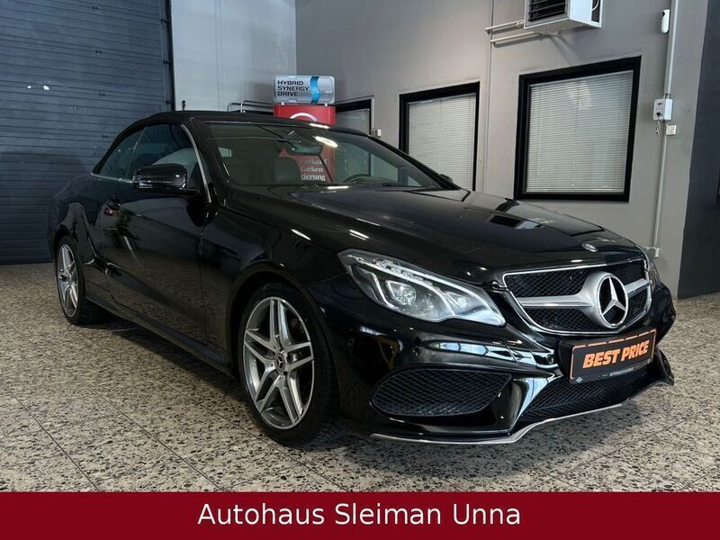 Schwarz Gebraucht 2013 Mercedes E200 AMG line Cabrio | 24.990 € (Teuer) - Bild 1/4