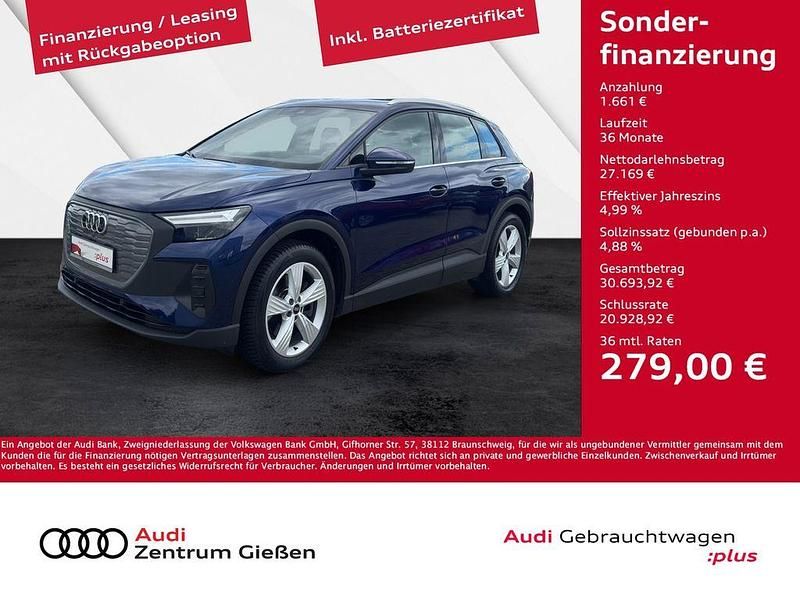 Blau Gebraucht 2022 Audi Q4 e-tron Basis SUV | 28.830 € (Guter Preis) - Bild 1/4
