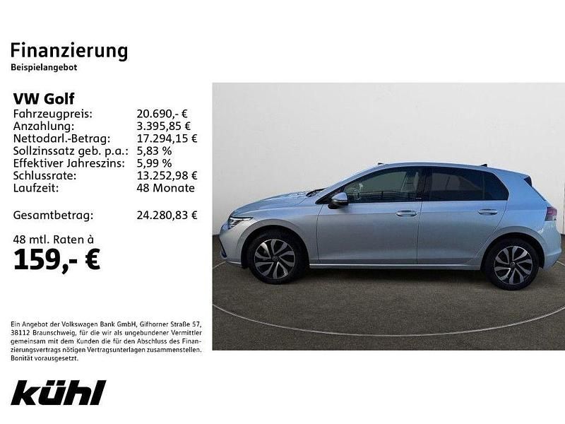 Gebraucht VW Golf VIII Active 131 PS (96 kW) 2022 Silber Limousine