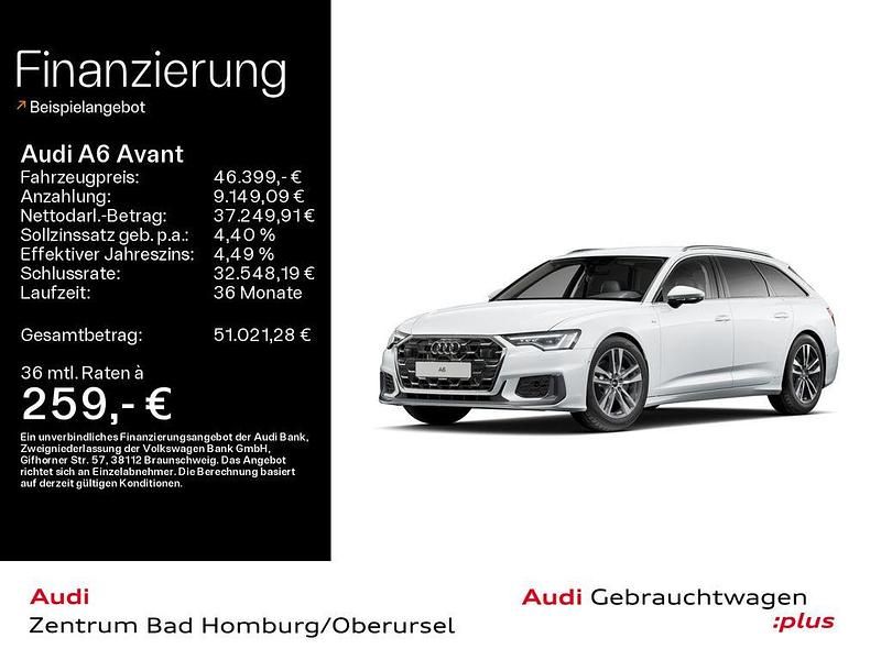 Gebraucht Audi A6 Design 204 PS (150 kW) 2025 Gletscherweiß metallic Kombi