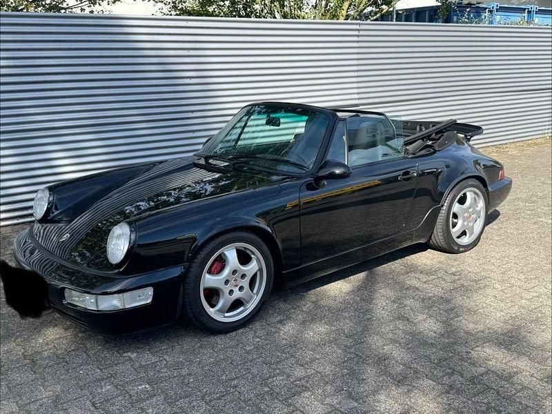 Schwarz Gebraucht 1991 Porsche 911 Carrera Cabriolet Cabrio | 67.500 € - Bild 1/4