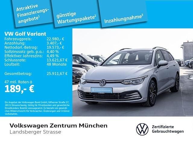 Gebraucht VW Golf VIII Style 131 PS (96 kW) 2023 Silber Kombi