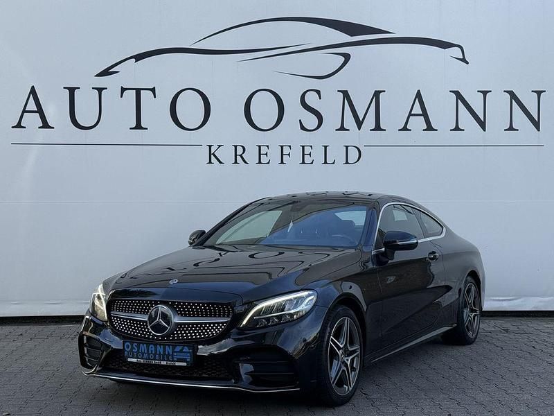 Schwarz Gebraucht 2018 Mercedes C200 AMG line Coupé | 23.950 € (Etwas zu teuer) - Bild 1/4