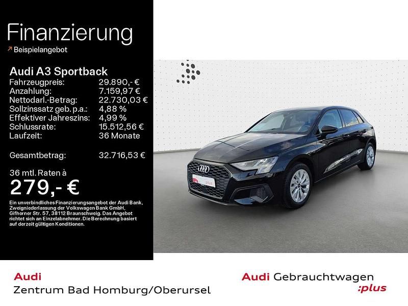 Brillantschwarz Gebraucht 2023 Audi A3 e-tron Kleinwagen | 29.890 € (Etwas zu teuer) - Bild 1/4