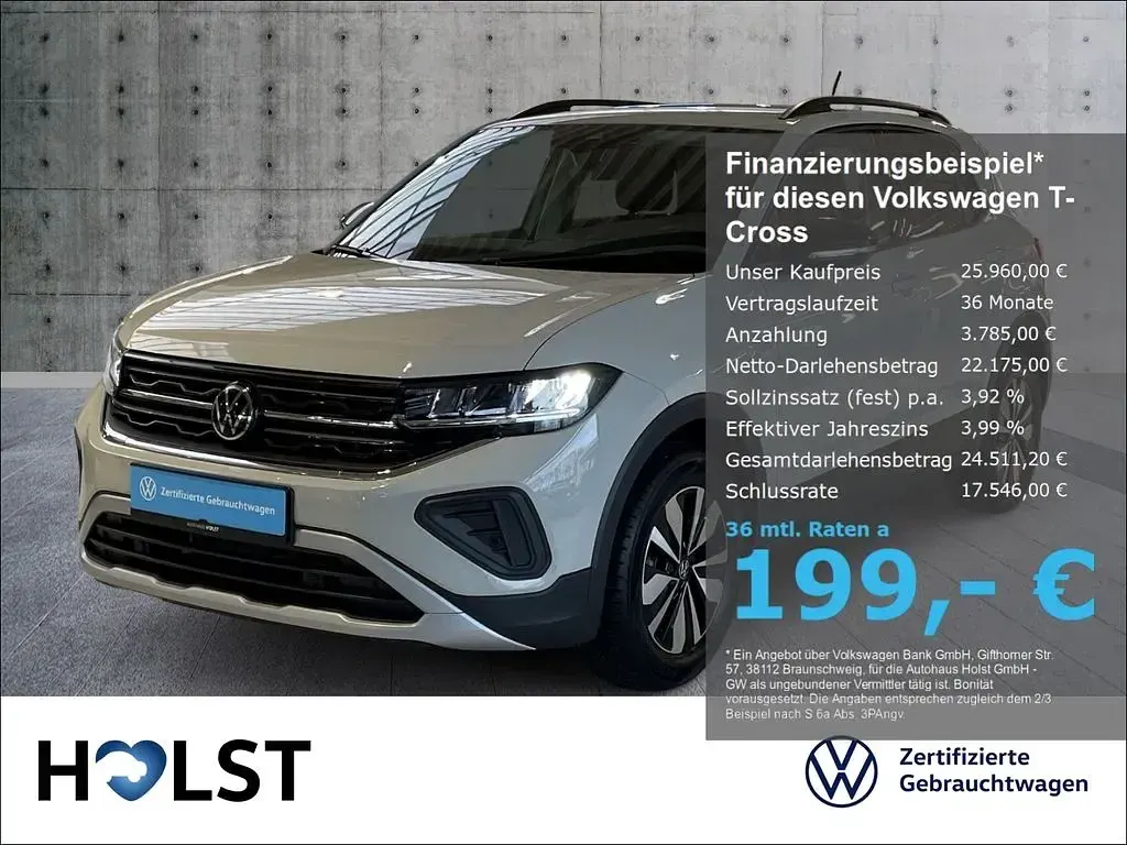 Gebraucht VW T-Cross Goal 116 PS (85 kW) 2025 SUV