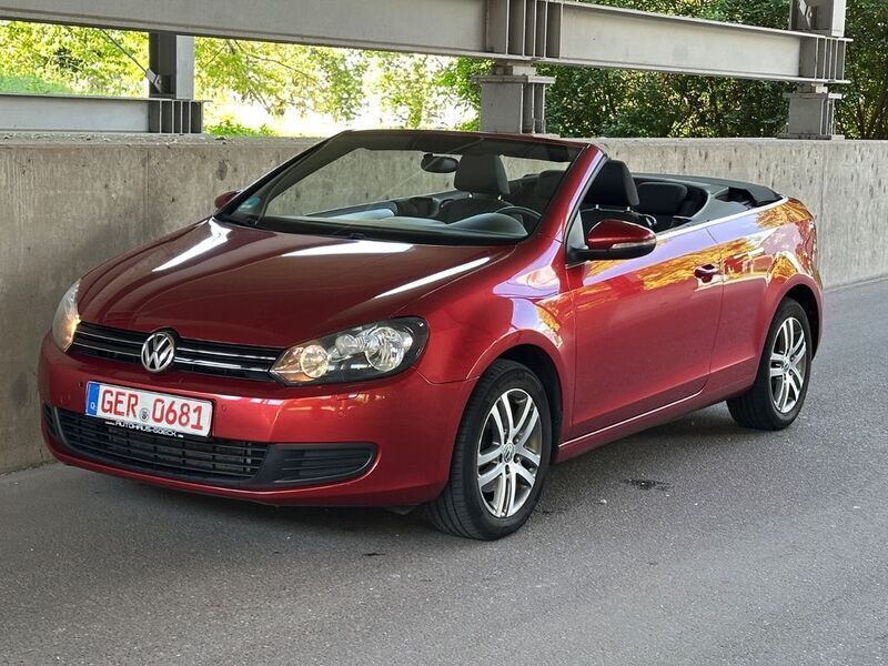 Rot Gebraucht 2014 VW Golf Cabriolet Cabrio | 8.690 € (Guter Preis) - Bild 1/4