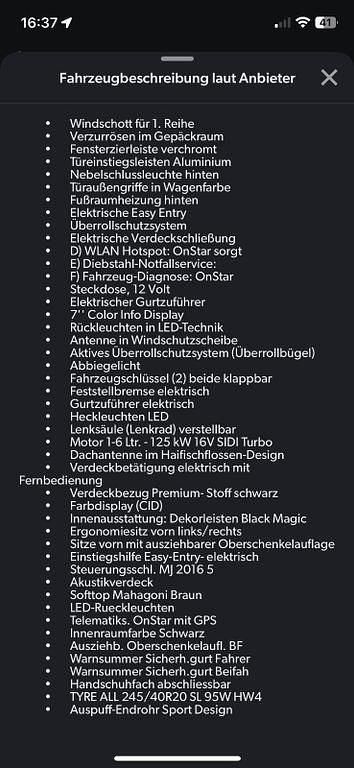 Gebraucht Opel Cascada Innovation 170 PS (125 kW) 2016 Schwarz Cabrio