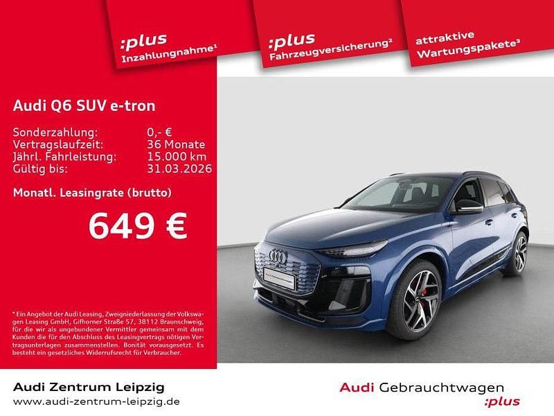 Ascariblau metallic Gebraucht 2024 Audi Q6 e-tron Ambiente SUV | 69.160 € (Fairer Preis) - Bild 1/3