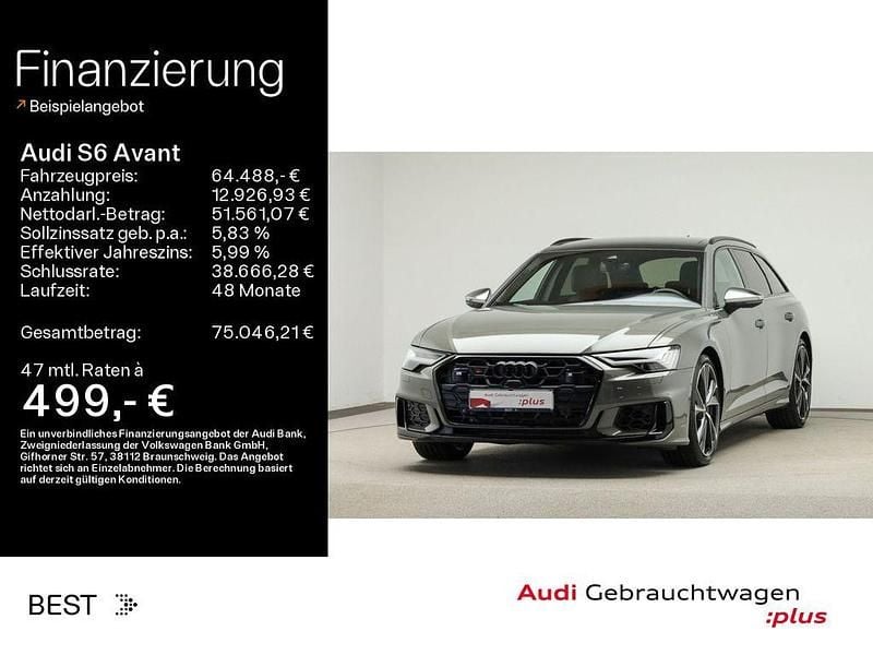 Chronosgrau metallic (metallic) Gebraucht 2024 Audi S6 Ambiente Kombi | 64.488 € (Guter Preis) - Bild 1/4