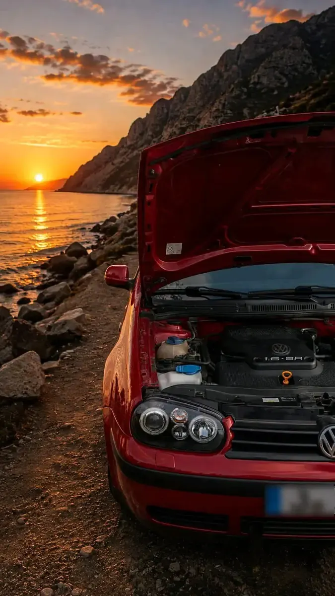 Używany VW Golf 116 KM (85 kW) 2000 Czerwony Kabriolet