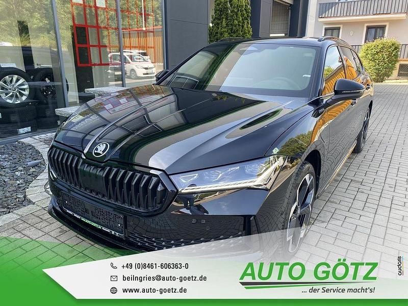 Schwarz Neu 2025 Skoda Superb SportLine Kombi | 48.890 € (Superpreis) - Bild 1/4