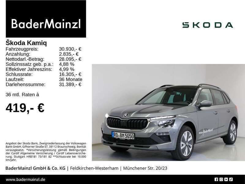 Grau Gebraucht 2024 Skoda Kamiq Selection SUV | 30.930 € (Teuer) - Bild 1/3