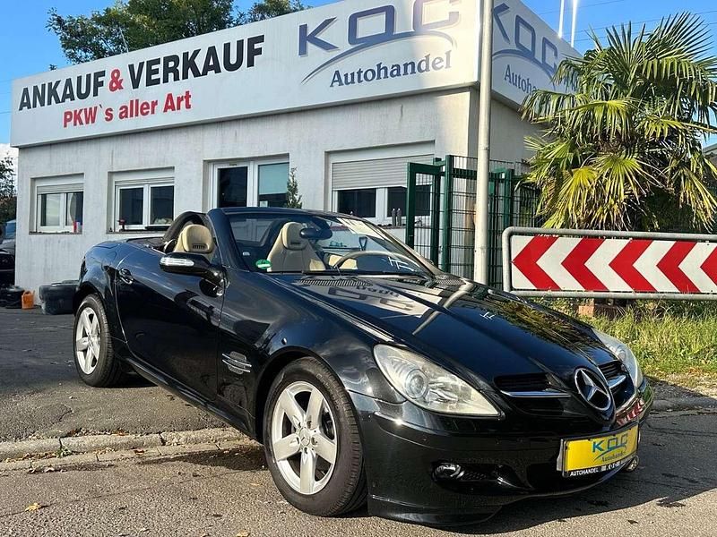 Schwarz Gebraucht 2004 Mercedes SLK200 Cabrio | 8.700 € (Guter Preis) - Bild 1/4