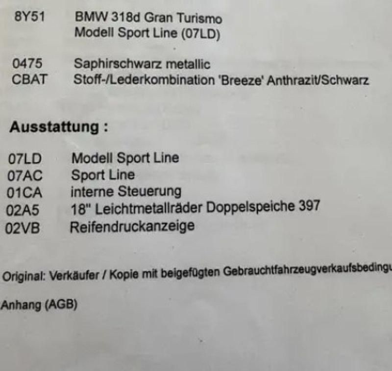 Gebraucht BMW 318 Gran Turismo Sport Line 110 PS (80 kW) 2016 Schwarz Limousine