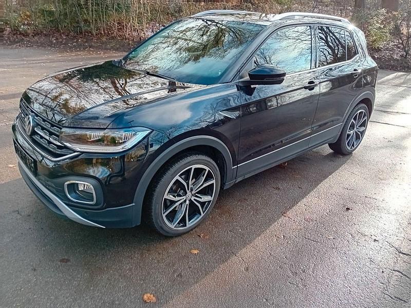 Schwarz Gebraucht 2020 VW T-Cross Style SUV | 18.490 € (Guter Preis) - Bild 1/4