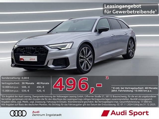Florettsilber metallic Gebraucht 2024 Audi A6 S-Line Kombi | 47.950 € (Teuer) - Bild 1/3