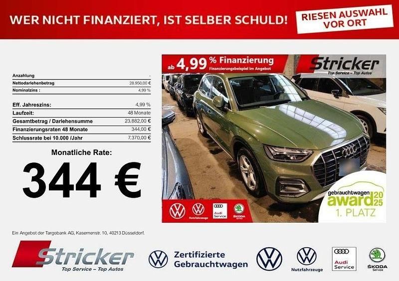 Gebraucht Audi Q5 163 PS (119 kW) 2021 Distriktgrün metallic (metallic) SUV
