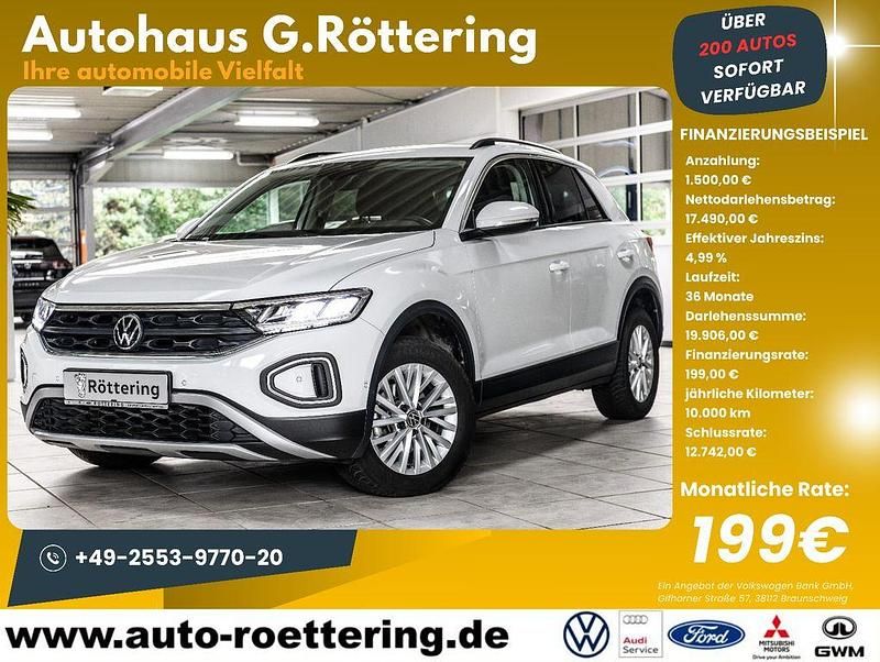 Gebraucht VW T-Roc Life 110 PS (80 kW) 2023 Weiß SUV
