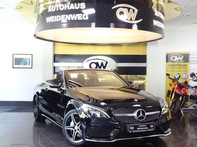 Schwarz Gebraucht 2016 Mercedes C180 AMG Cabrio | 26.950 € (Fairer Preis) - Bild 1/4
