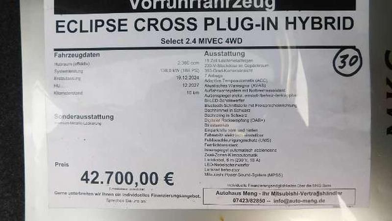 Gebraucht Mitsubishi Eclipse Cross Select 188 PS (138 kW) 2024 Titanweiß SUV