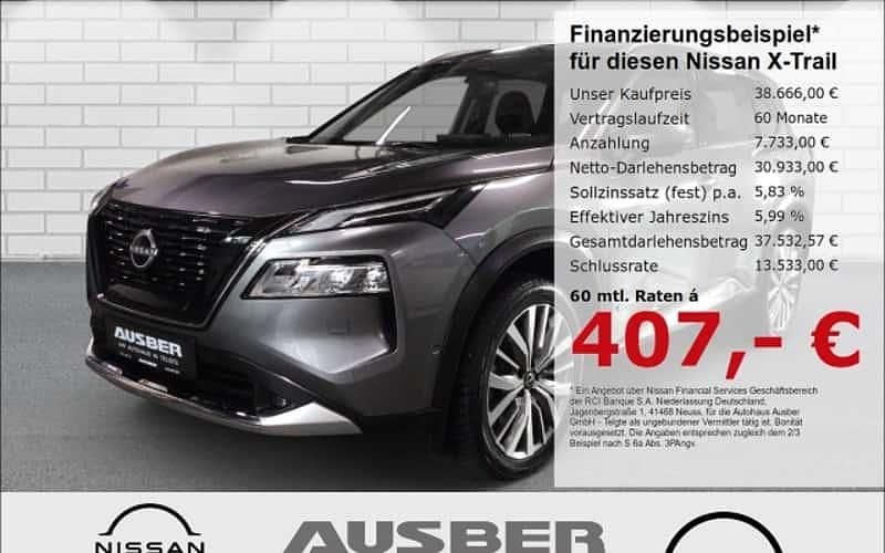 Grau Gebraucht 2023 Nissan X-Trail Tekna+ SUV | 38.666 € (Teuer) - Bild 1/4