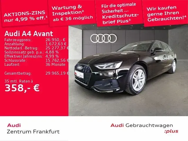 Second-hand Audi A4 150 CP (110 kW) 2023 Negru Break