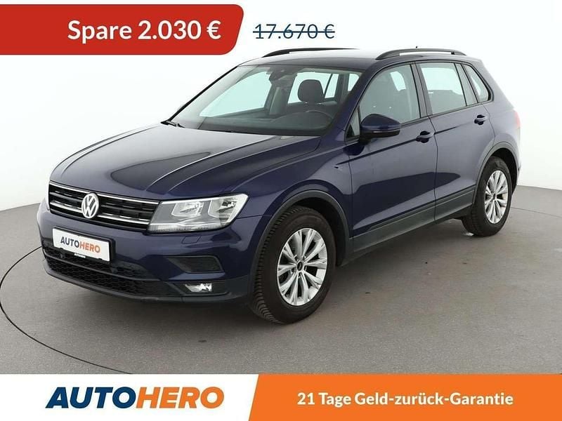 Blau Gebraucht 2018 VW Tiguan Trendline SUV | 15.590 € (Guter Preis) - Bild 1/3