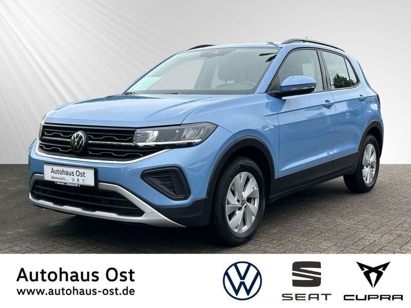Clear blue metallic (blau) Gebraucht 2024 VW T-Cross Life SUV | 22.680 € (Etwas zu teuer) - Bild 1/4