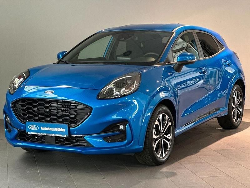 Blau Gebraucht 2023 Ford Puma Gen-E ST-Line SUV | 24.600 € (Fairer Preis) - Bild 1/4