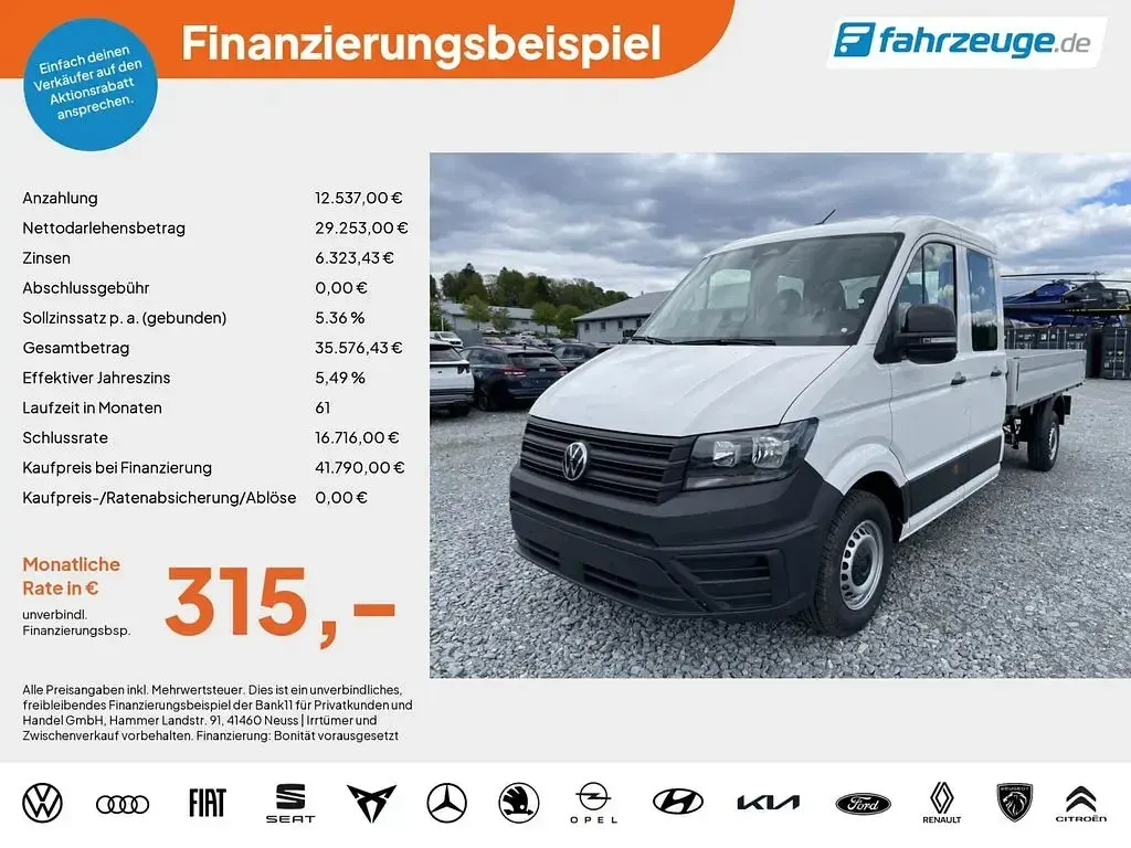 Neu VW Crafter 140 PS (102 kW) 2026 Weiß Van