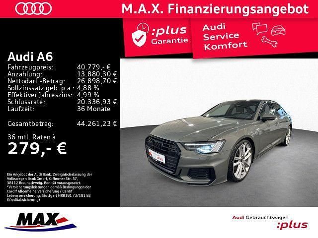 Chronosgrau metallic (metallic) Gebraucht 2022 Audi A6 Advanced Limousine | 40.779 € (Fairer Preis) - Bild 1/3