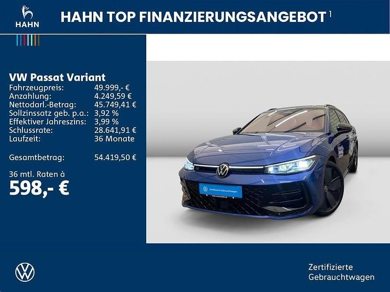 Gebraucht VW Passat R-line 193 PS (141 kW) 2024 Reef blue metallic Kombi