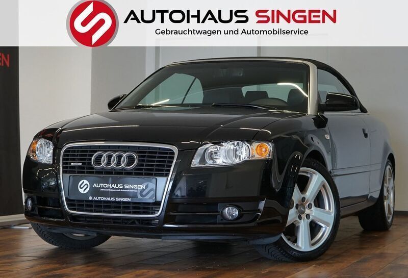 Schwarz metallic Gebraucht 2007 Audi A4 Cabriolet Sport Cabrio | 19.990 € - Bild 1/4