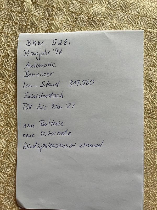 Gebraucht BMW 528 193 PS (141 kW) 1997 Limousine