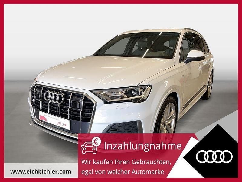 Gletscherweiss Gebraucht 2022 Audi Q7 S-Line SUV | 63.820 € (Fairer Preis) - Bild 1/4