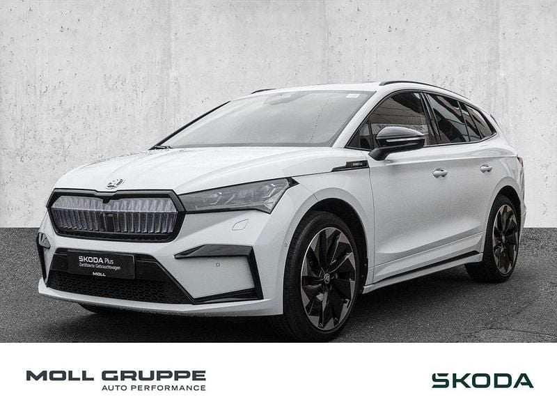 Weiß Gebraucht 2022 Skoda Enyaq iV SportLine SUV | 37.890 € (Fairer Preis) - Bild 1/4