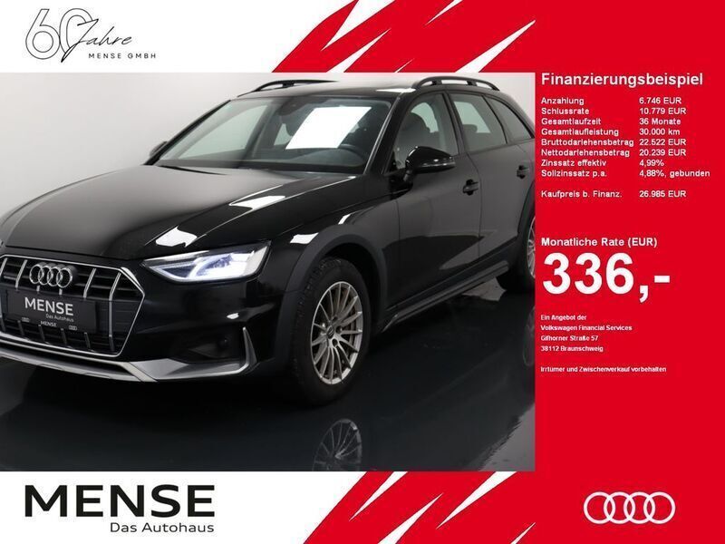 Brillantschwarz Gebraucht 2020 Audi A4 Allroad Design Kombi | 26.985 € (Fairer Preis) - Bild 1/4