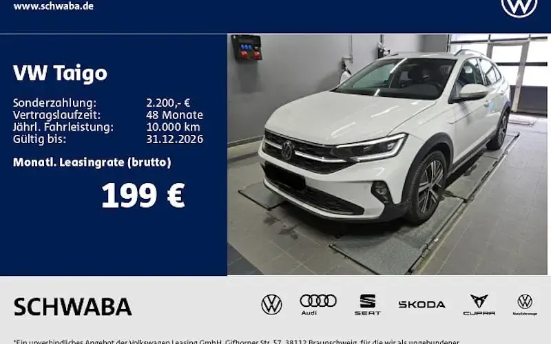 Gebraucht VW Taigo Style 110 PS (80 kW) 2023 Weiß SUV