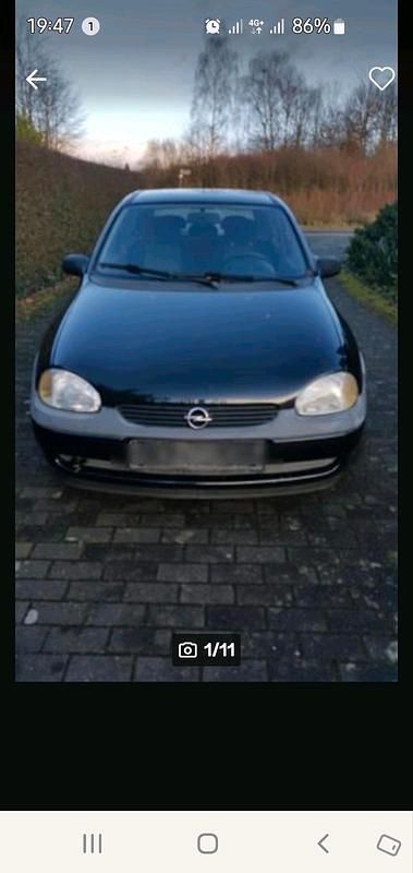 Schwarz Gebraucht 2001 Opel Corsa Edition Kleinwagen | 500 € (Superpreis) - Bild 1/4